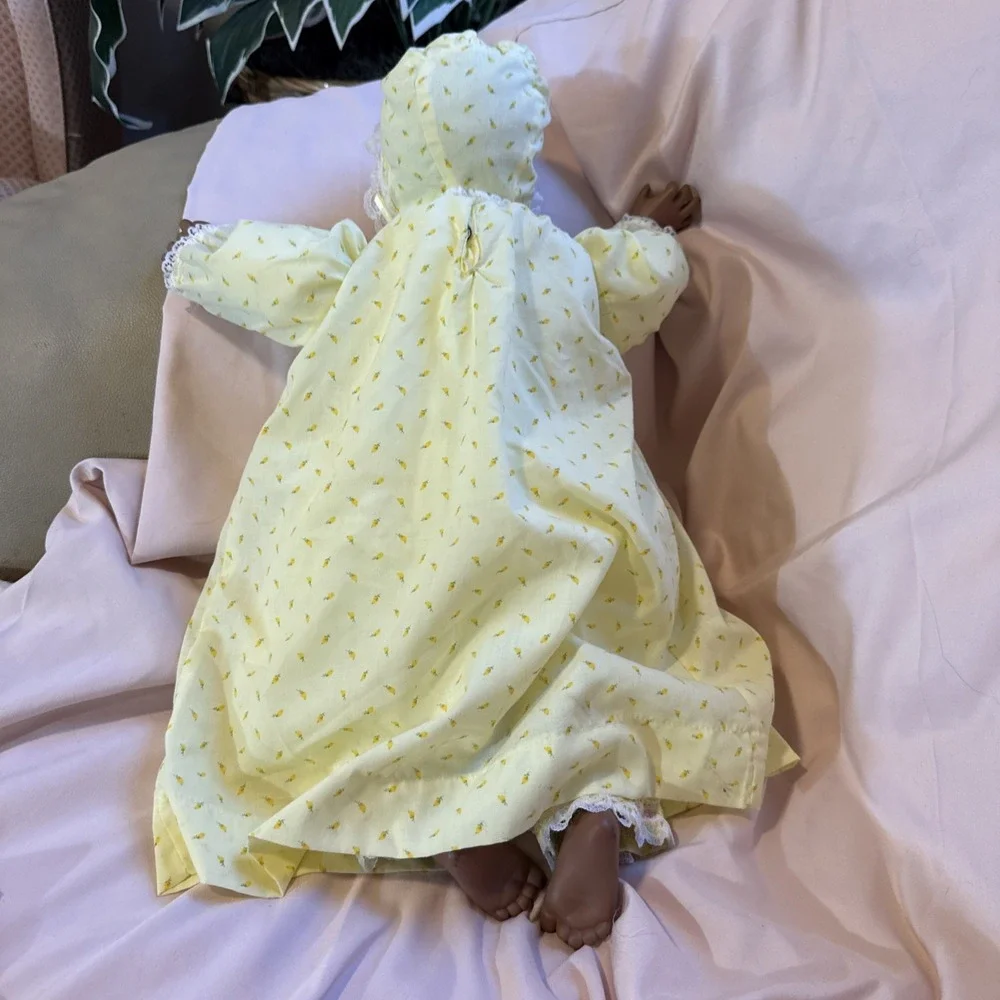 Lee Middleton Dear One African Am. Doll Newborn Baby Signed Numbered 1488, 1985